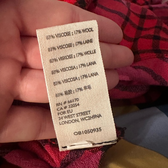 We The Free plaid top medium - Picture 3 of 3